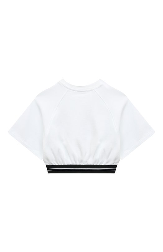 Хлопковый топ MSGM kids Белый, фото 2