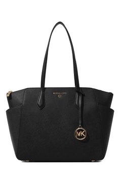 Женский сумка-тоут marilyn MICHAEL MICHAEL KORS черного цвета, арт. 30S2G6AT2L | Фото 1 (Сумки-технические: Сумки-шопперы; Размер: medium; Материал: Натуральная кожа; Материал сплава: Проставлено; Драгоценные камни: Проставлено)