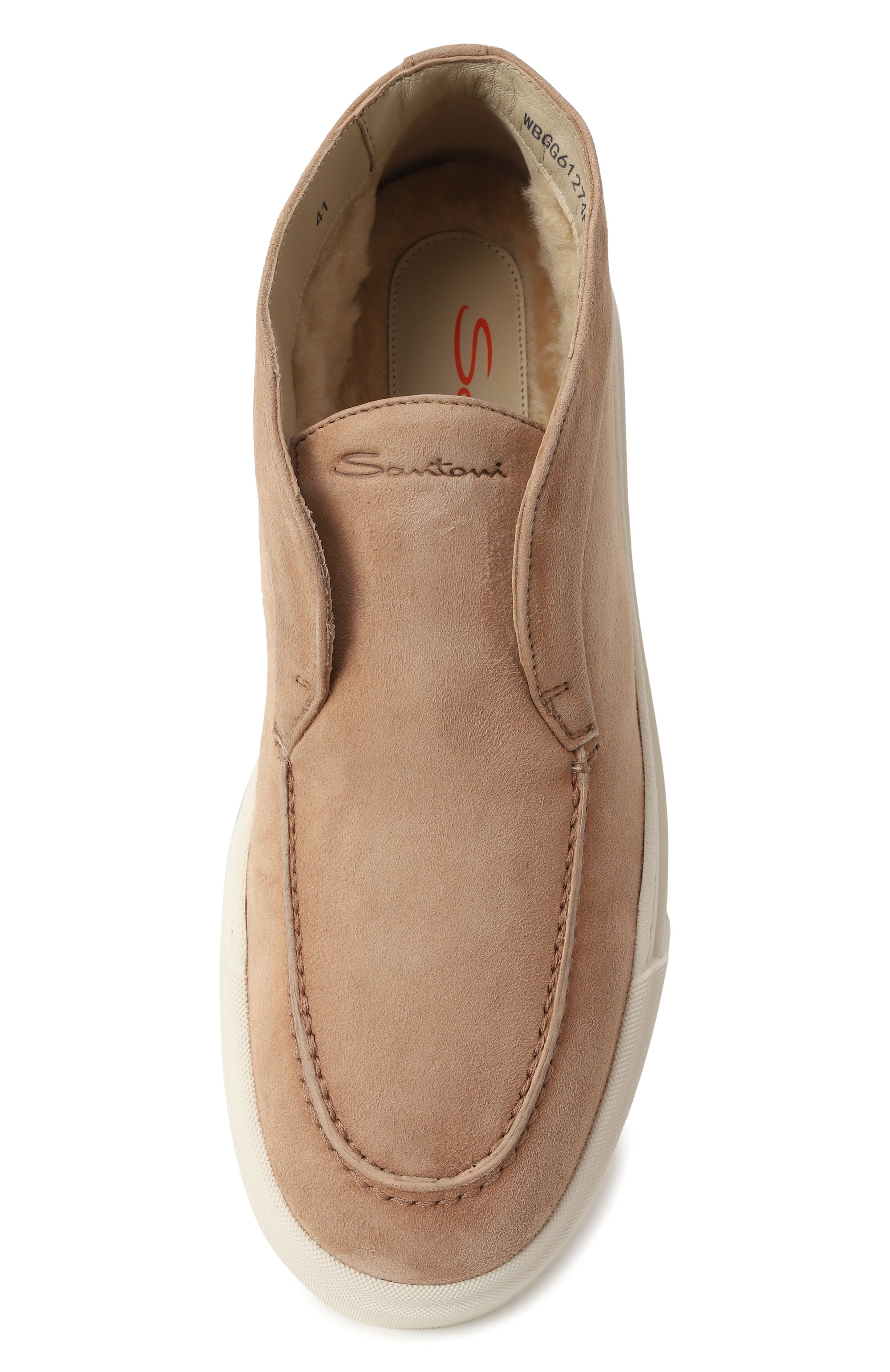 Замшевые кеды SANTONI, арт. WBGG61274PNNPSVZ, фото 6