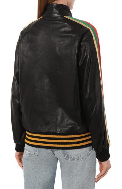 Кожаный бомбер GUCCI, арт. 573073 XNABO, фото 4