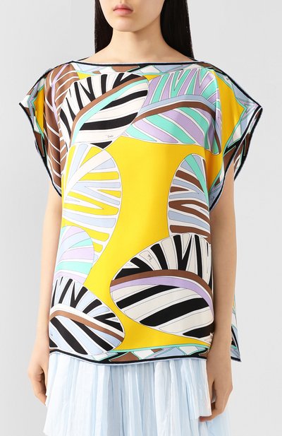 Шелковый топ EMILIO PUCCI, арт. 0HWM70/0H826, фото 3