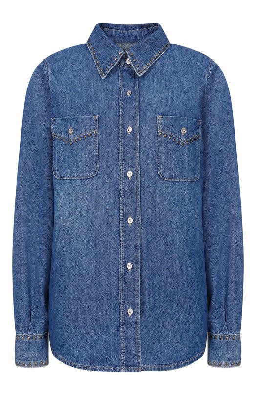 Джинсовая рубашка 7 For All Mankind 7U84TC21-21C Синий 7U84TC21-21C