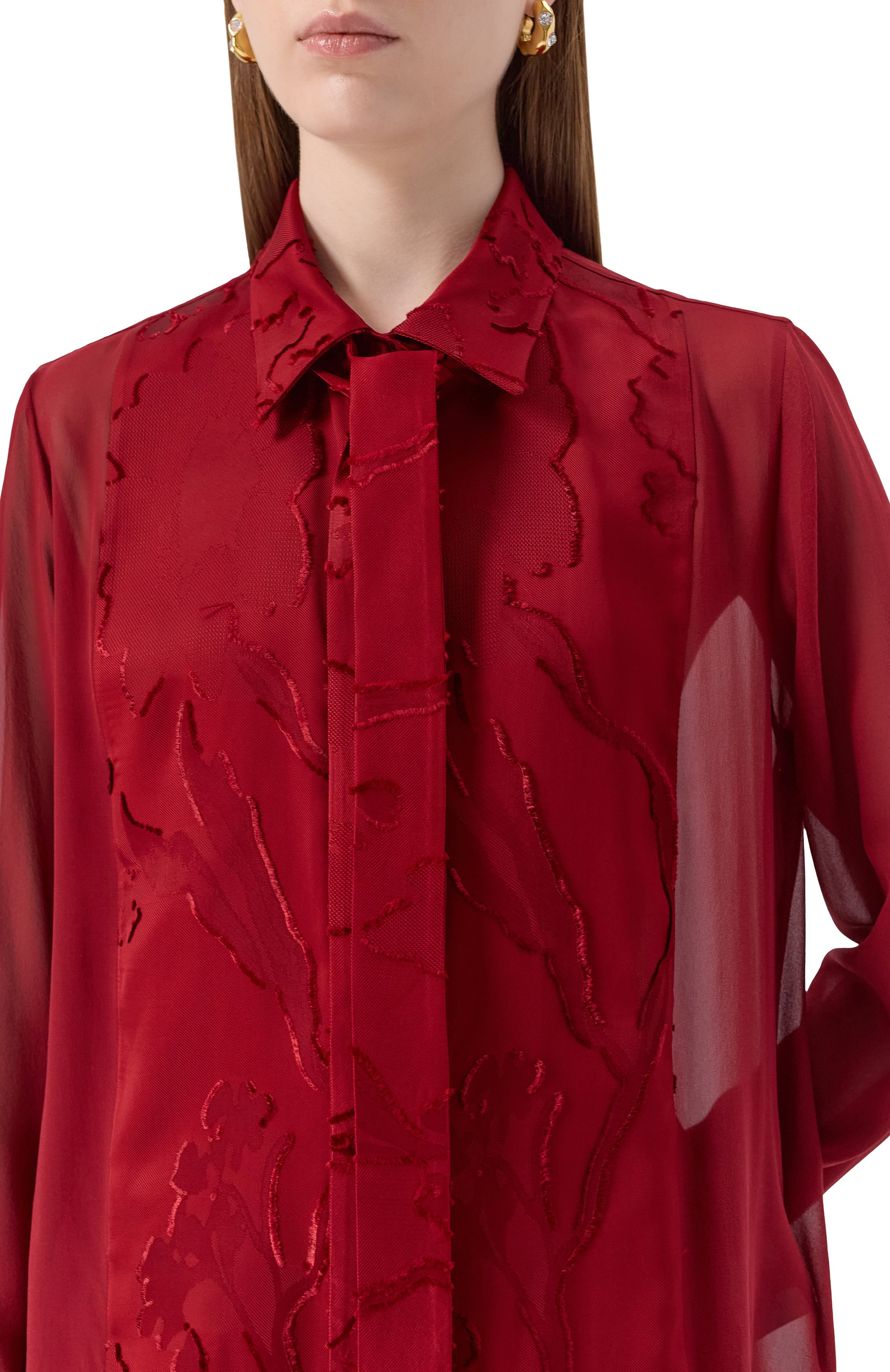 Блузка из вискозы и шелка ELIE SAAB, арт. SH082NP25/VI004, фото 5