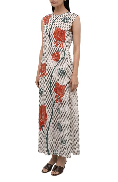 Платье из вискозы CHLOÉ разноцветного цвета по цене 272500 руб., арт. CHC21AR066300, фото 3 Платье из вискозы CHLOÉ, арт. CHC21AR066300, фото 3