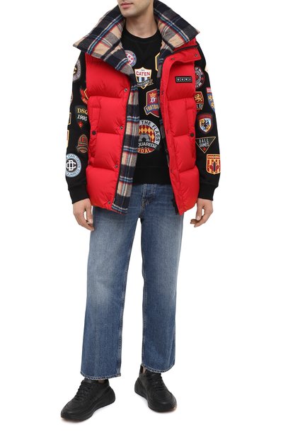 Хлопковый свитшот DSQUARED2 черного цвета по цене 51250 руб., арт. S74GU0448/S25042, фото 2 Хлопковый свитшот DSQUARED2, арт. S74GU0448/S25042, фото 2