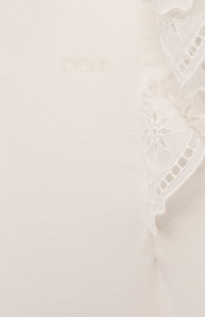 Хлопковый топ CHLOÉ, арт. C20042/2A-5A, фото 3