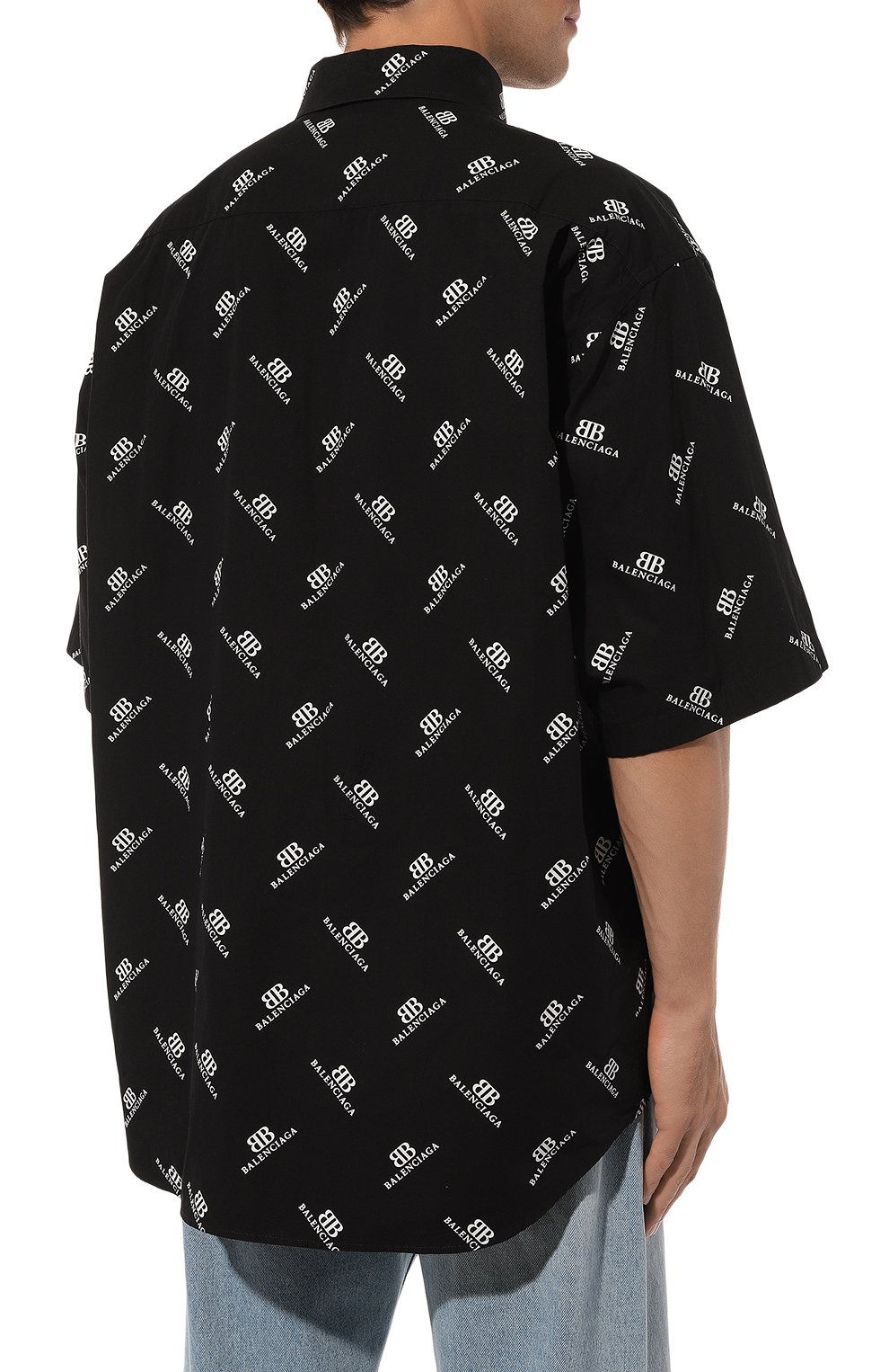 Хлопковая рубашка BALENCIAGA, арт. 681702/TQL14, фото 4