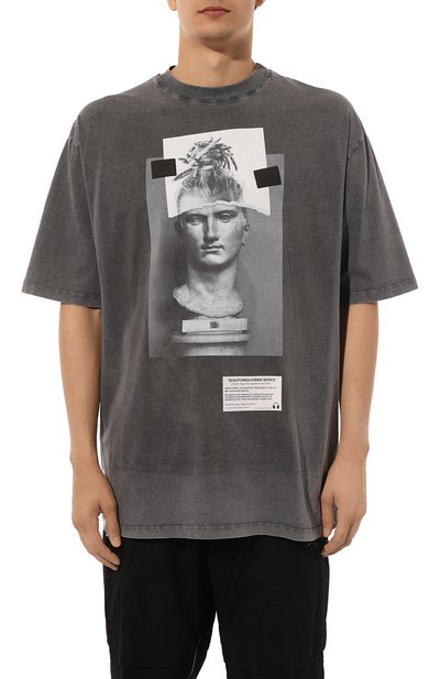 Хлопковая футболка DIEGO VENTURINO, арт. D3W4DVTS0CAD, фото 3