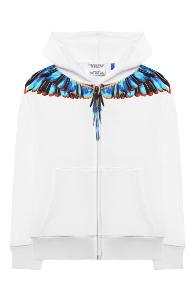 Хлопковая толстовка MARCELO BURLON KIDS OF MILAN, арт. CBBE001F21FLE005, фото 1