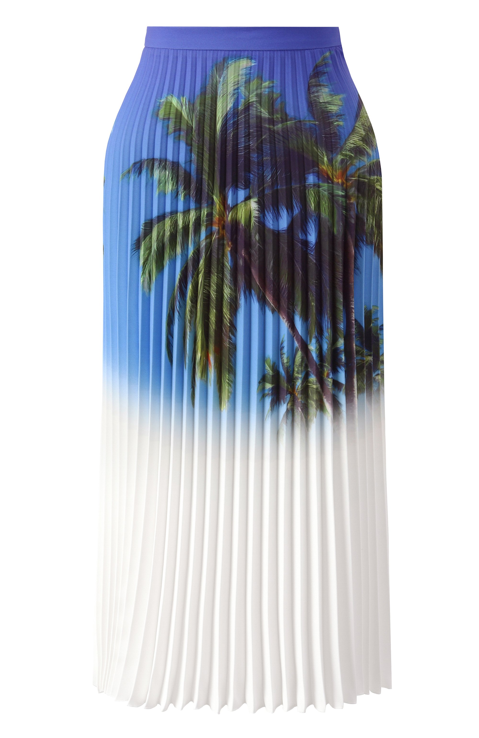 Плиссированная юбка MM6 белого цвета по цене 87550 руб., арт. S52MA0197/M35366, фото 1 Плиссированная юбка MM6, арт. S52MA0197/M35366, фото 1