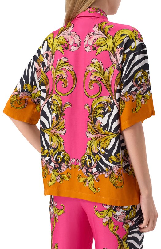 Рубашка из вискозы Versace Jeans Couture 78HAL2P9/NS646 Розовый  78HAL2P9/NS646 Фото 4