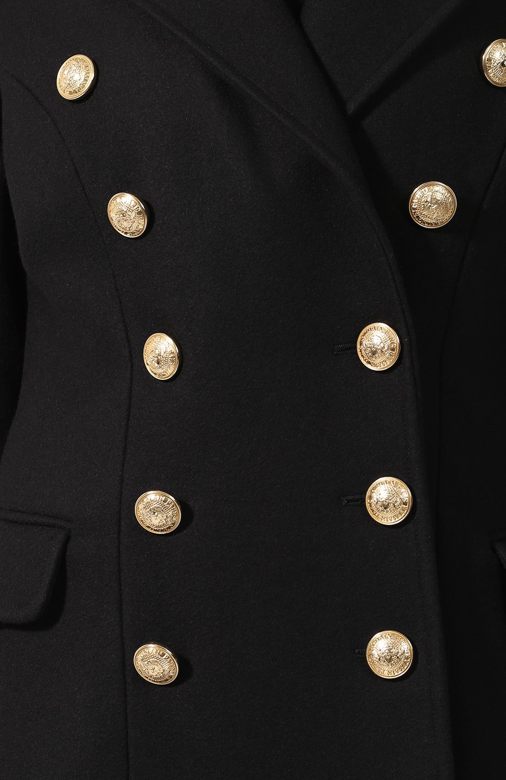 Двубортное пальто из смеси шерсти и кашемира BALMAIN, арт. 142400/W006, фото 5