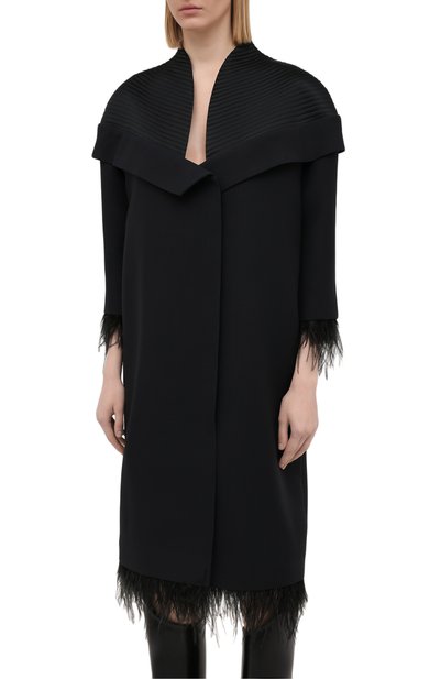 Платье из шерсти и шелка TEGIN черного цвета по цене 129000 руб., арт. SC2142, фото 3 Платье из шерсти и шелка TEGIN, арт. SC2142, фото 3