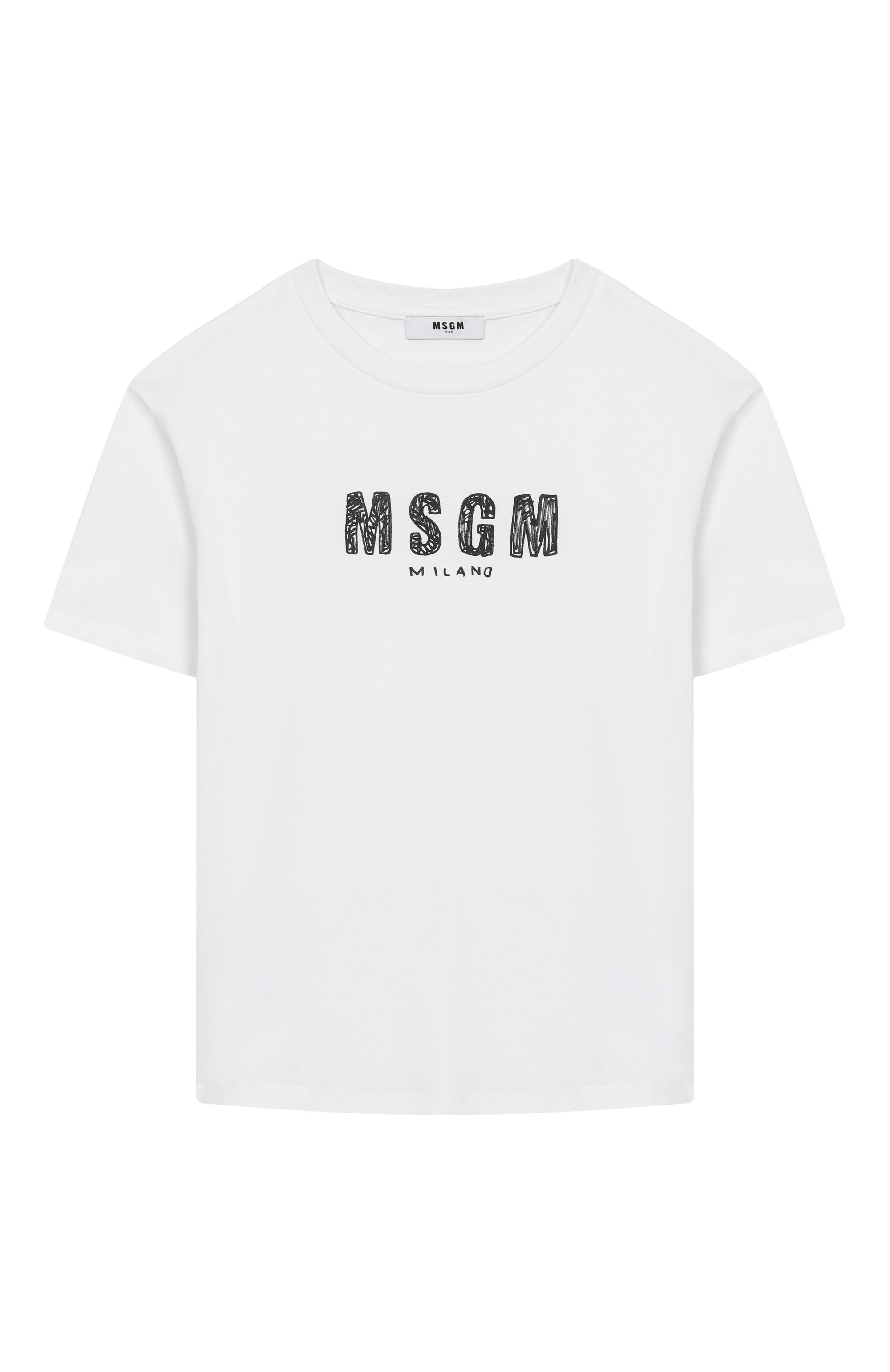 Хлопковая футболка MSGM KIDS, арт. S6MSJUTH004, фото 1