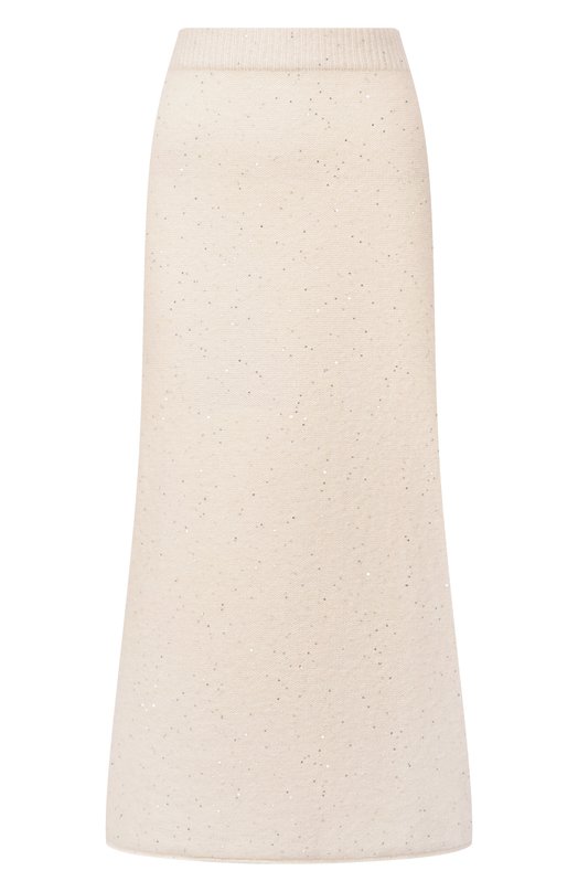Юбка из кашемира и хлопка Addicted MK015 SEQ-1 Кремовый MK015 SEQ-1