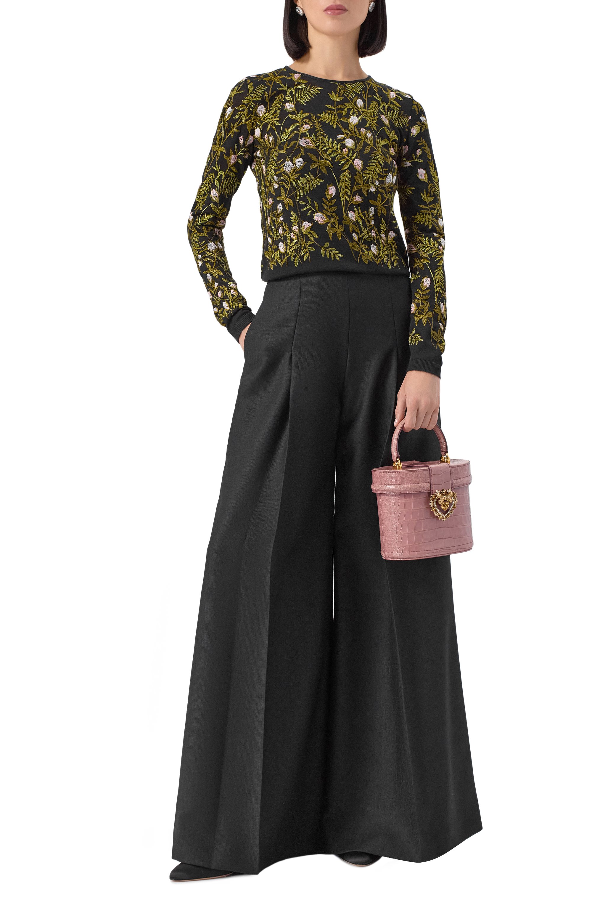 Пуловер из кашемира и шелка GIAMBATTISTA VALLI, арт. 25FWPVCM0M24/02CAS, фото 2