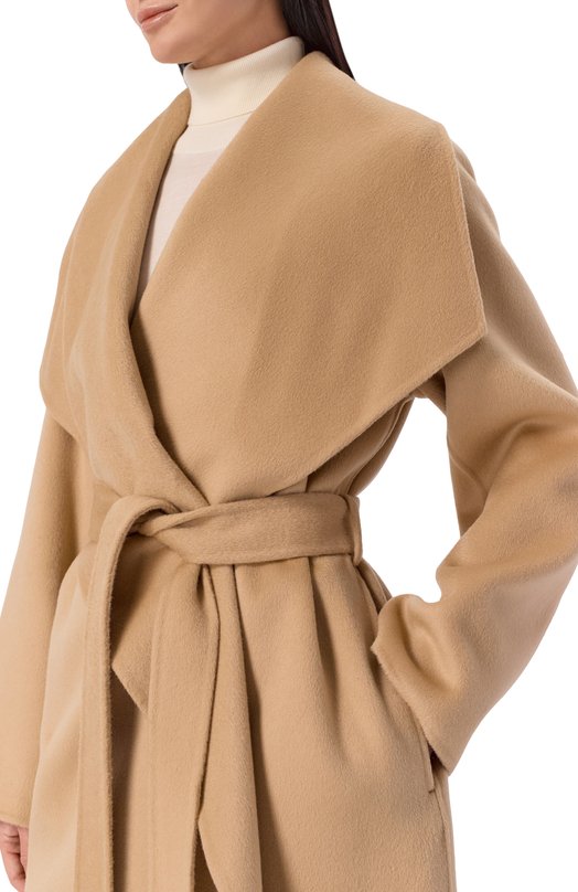 Шерстяное пальто Ivy Oak I0111048/CARRIE R0SE Бежевый  I0111048/CARRIE R0SE Фото 5