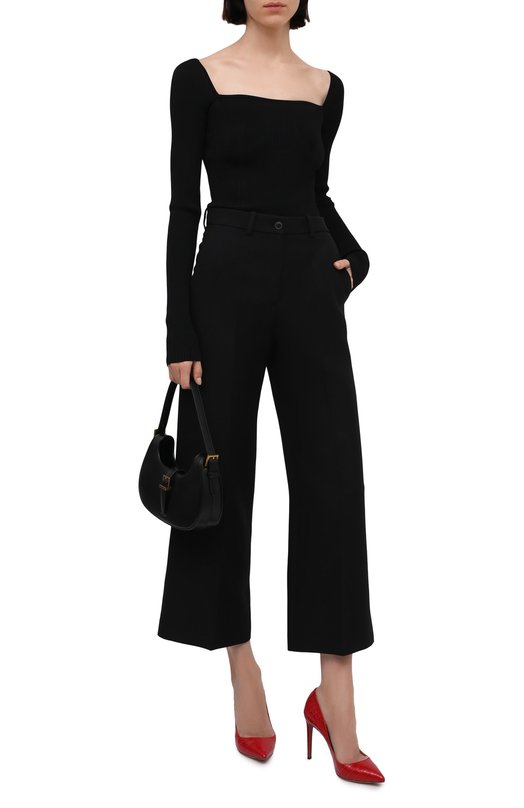 Туфли Celia из кожи крокодила Ralph Lauren Красный, фото 2