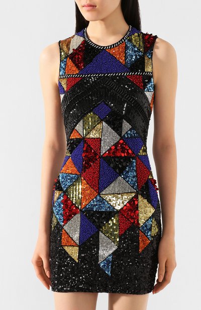Платье BALMAIN разноцветного цвета по цене 358000 руб., арт. TF16282/P034, фото 3 Платье BALMAIN, арт. TF16282/P034, фото 3