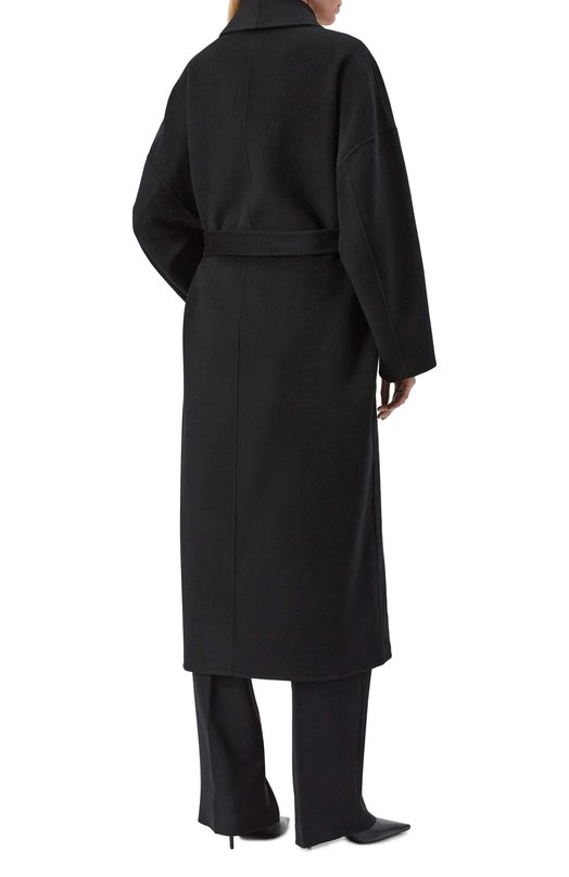 Пальто из шерсти и кашемира Jacob Lee WCC2078AW25B Чёрный  WCC2078AW25B Фото 6