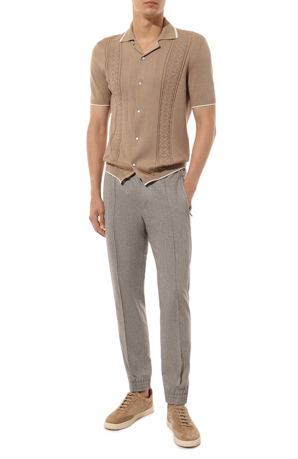 Хлопковая рубашка BRUNELLO CUCINELLI, арт. M29202605, фото 2