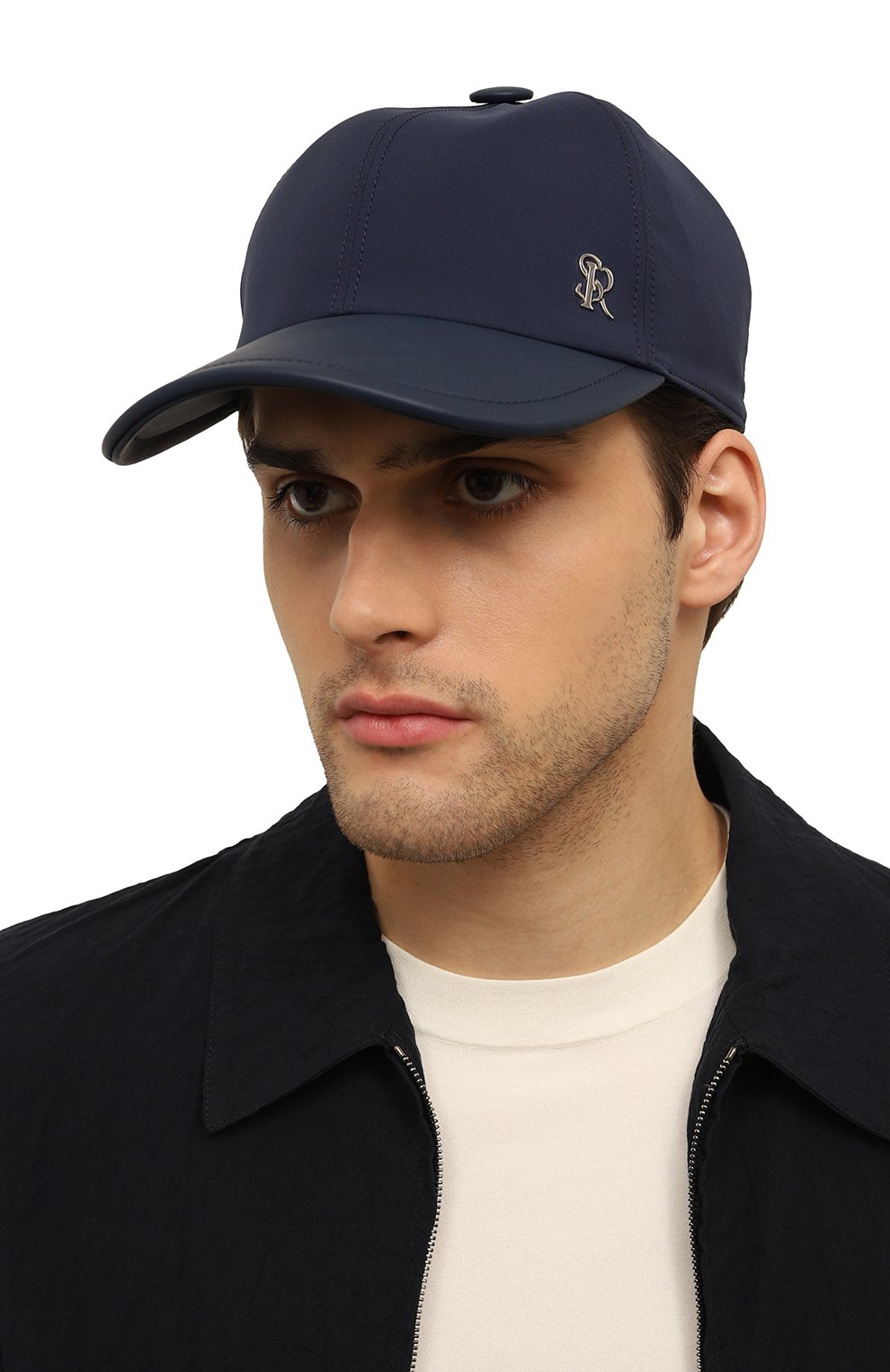 Бейсболка STEFANO RICCI темно-синего цвета по цене 61550 руб., арт. MCV21NV06E/PL001H, фото 2 Бейсболка STEFANO RICCI, арт. MCV21NV06E/PL001H, фото 2