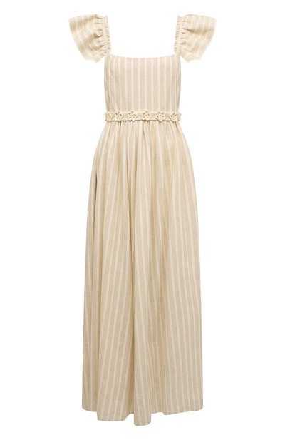 Хлопковое платье VIKA 2.0 бежевого цвета по цене 58750 руб., арт. SS22-13108, фото 1 Хлопковое платье VIKA 2.0, арт. SS22-13108, фото 1