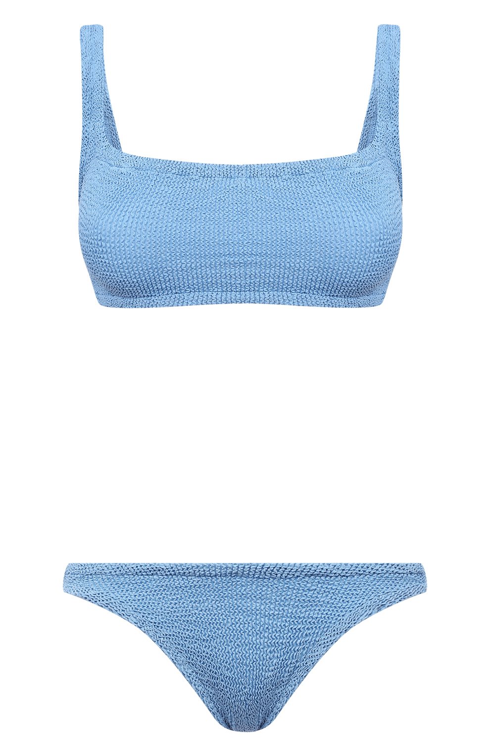 Раздельный купальник HUNZA G голубого цвета по цене 22050 руб., арт. XANDRA BIKINI CRINKLE, фото 1 Раздельный купальник HUNZA G, арт. XANDRA BIKINI CRINKLE, фото 1