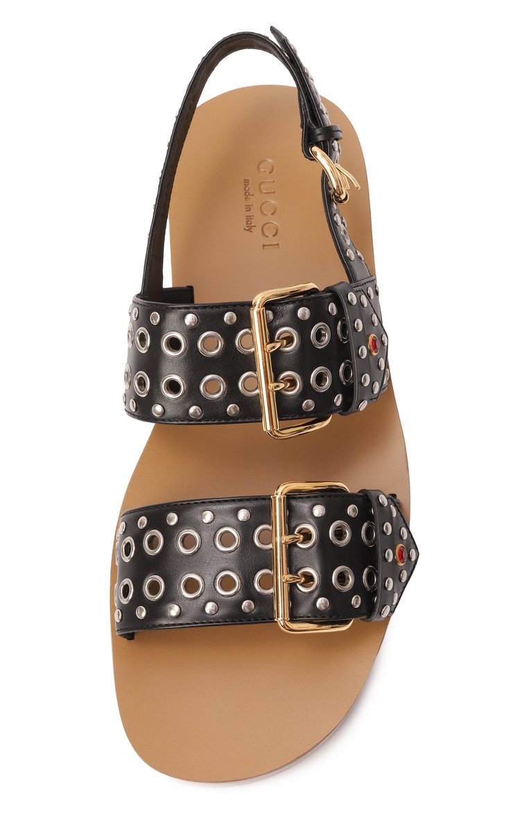 Кожаные сандалии GUCCI, арт. 72581606F00 1000, фото 6
