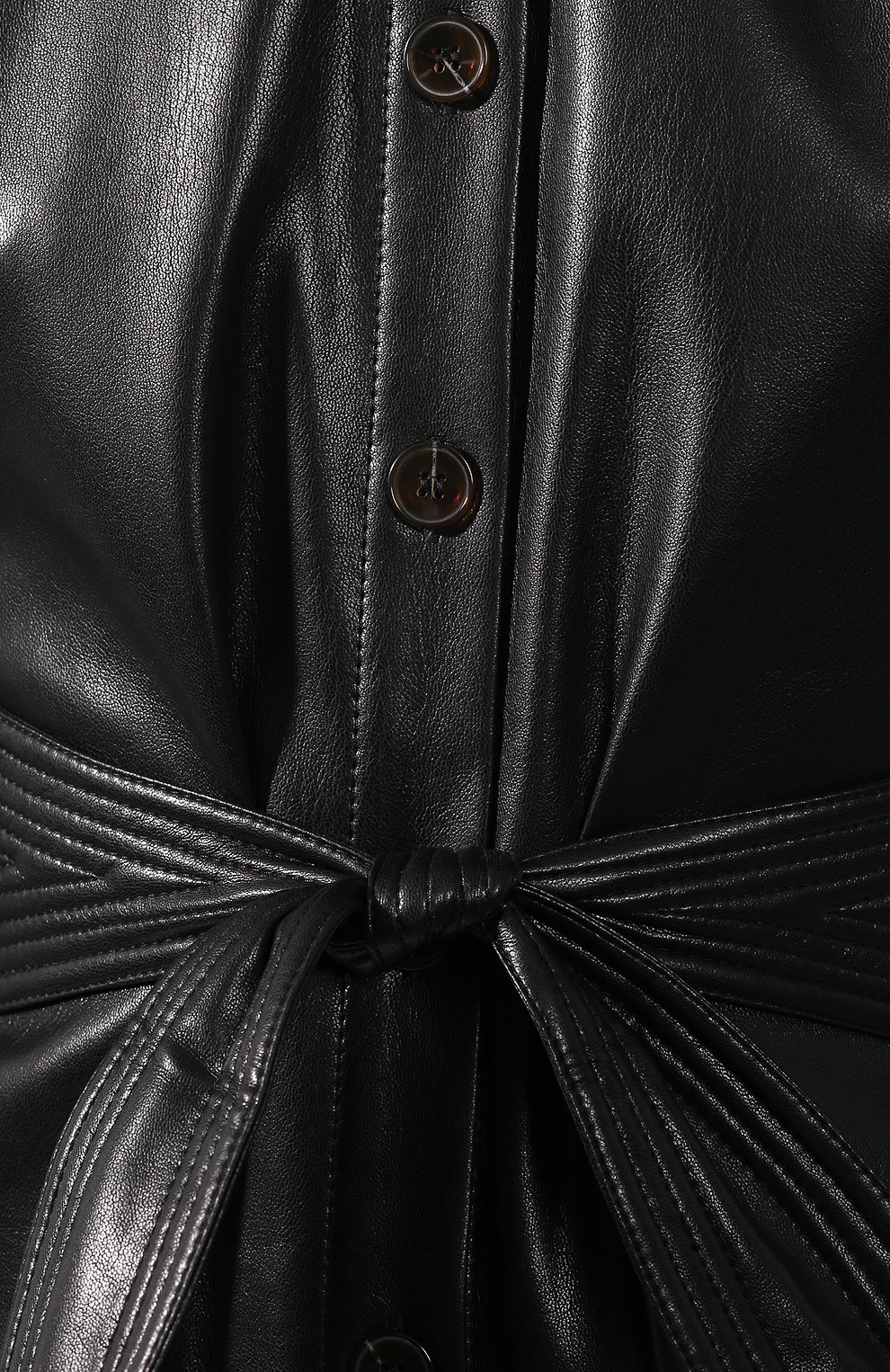 Платье с поясом NANUSHKA, арт. R0SANA_BLACK_VEGAN LEATHER, фото 5