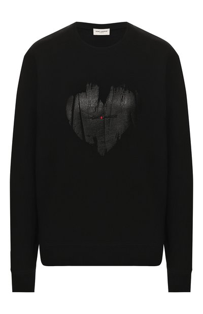 Женский хлопковый свитшот SAINT LAURENT, арт. 615526/YBTB2