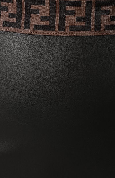Кожаная юбка FENDI черного цвета по цене 151000 руб., арт. FPD893 VQP, фото 5 Кожаная юбка FENDI, арт. FPD893 VQP, фото 5