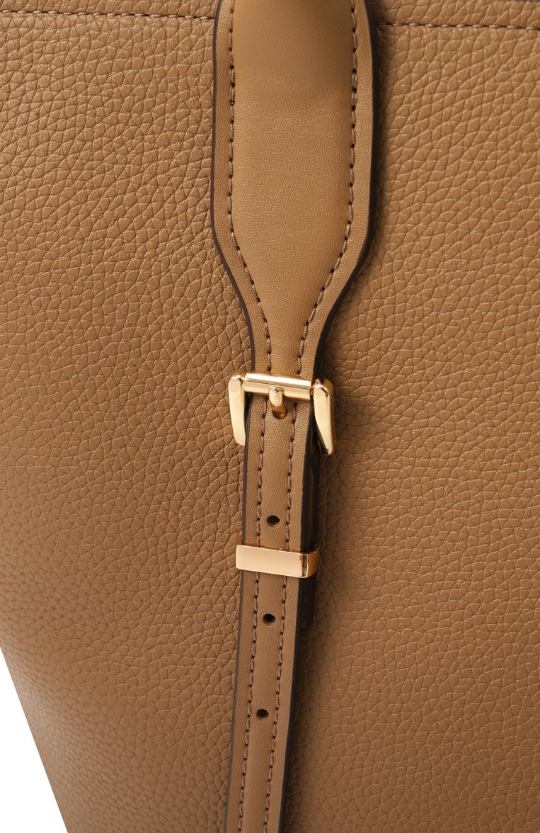 Женская сумка-тоут moore MICHAEL MICHAEL KORS бежевого цвета, арт. 30R5G90T7L | Фото 3 (Материал: Натуральная кожа; Размер: medium; Драгоценные камни: Проставлено; Материал сплава: Проставлено)