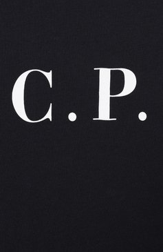 Детская хлопковая футболка C.P. COMPANY темно-синего цвета, арт. C0M00L/LAA17/10-14 | Фото 3 (Рукава: Короткие; Мальчики Кросс-КТ: Футболка-одежда; Материал внешний: Хлопок; Ростовка одежда: 10 - 11 лет | 140 - 146см, 16 лет | 164 см, 13 - 15 лет | 158 см)