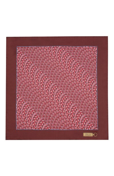 Шелковый платок ZILLI красного цвета по цене 8995 руб., арт. 50715/HANDKERCHIEFS, фото 3 Шелковый платок ZILLI, арт. 50715/HANDKERCHIEFS, фото 3