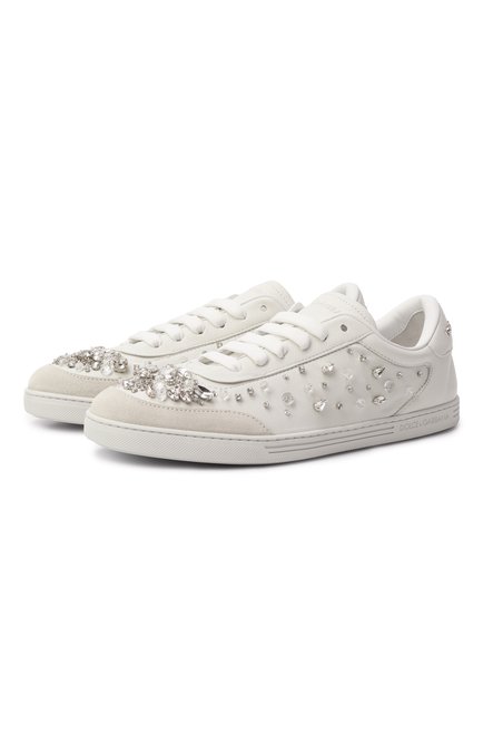 Женские кожаные кеды saint tropez DOLCE & GABBANA, ар�т. CK2379/AX251