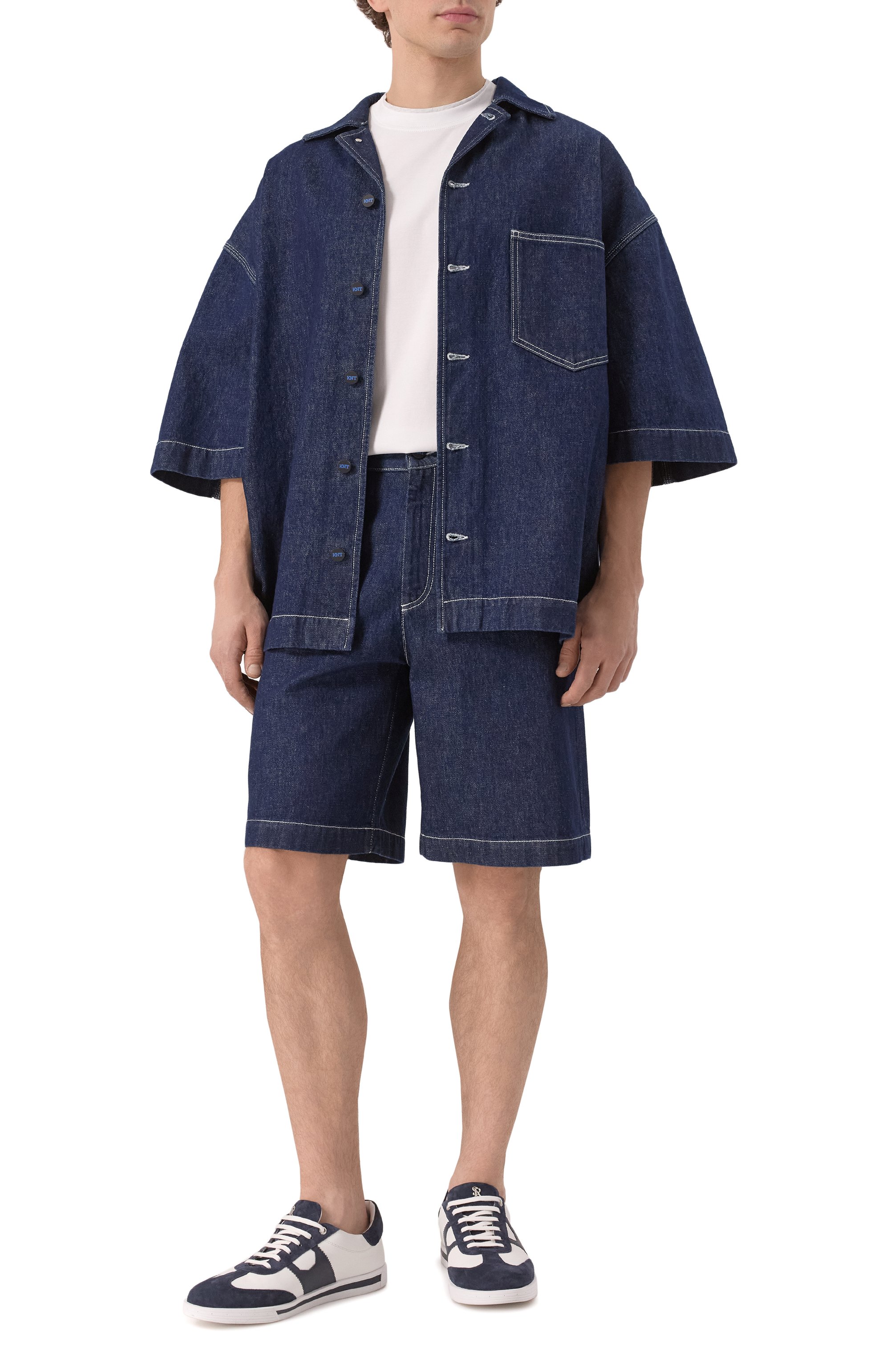 Джинсовые шорты KITON, арт. UPKN077K0754F01, фото 2