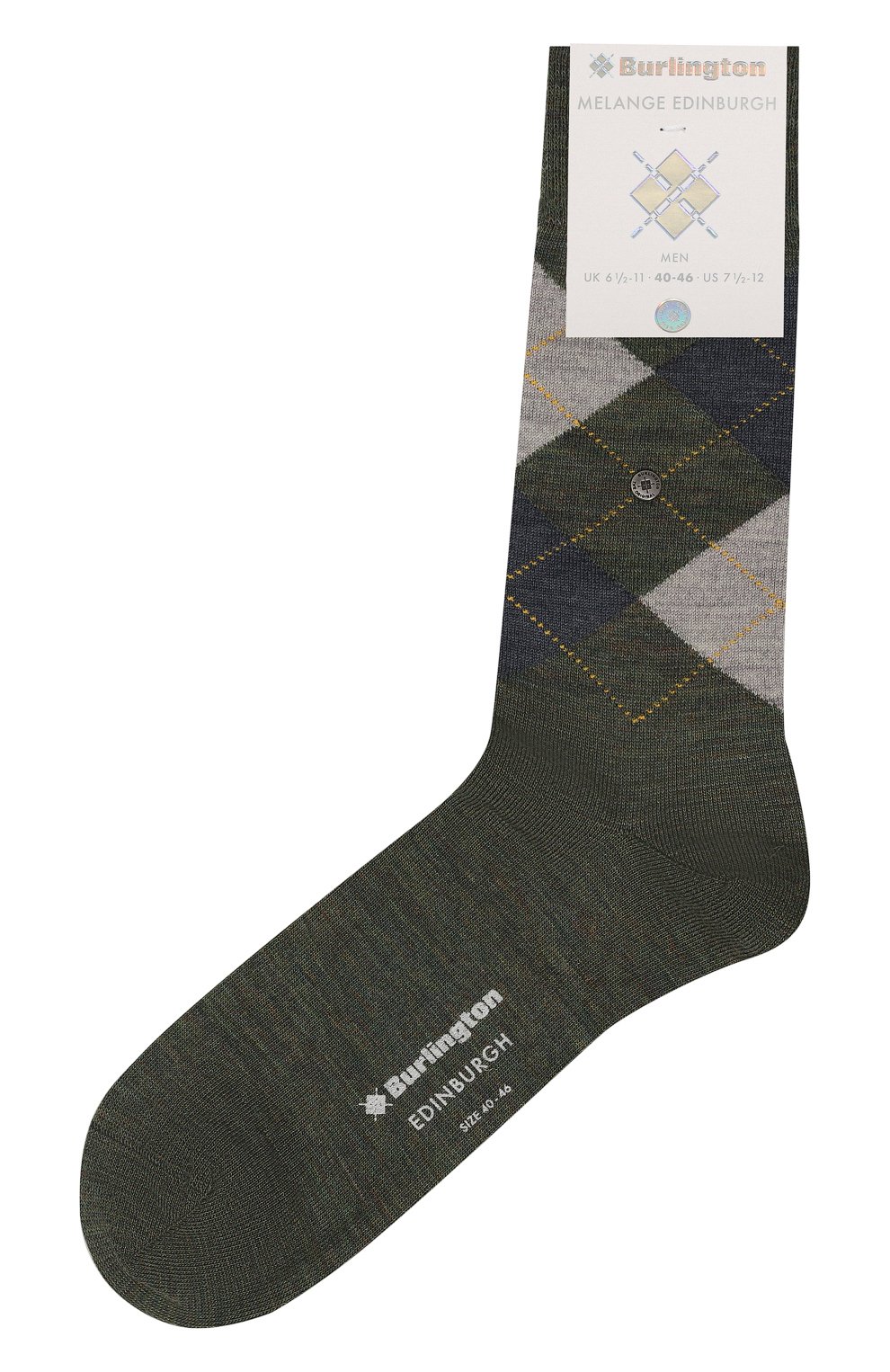 Носки BURLINGTON темно-зеленого цвета по цене 2780 руб., арт. 21183, фото 1 Носки BURLINGTON, арт. 21183, фото 1