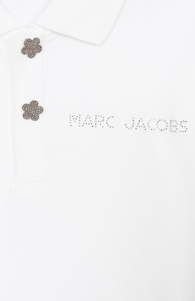 Хлопковое поло MARC JACOBS (THE) белого цвета по цене 12700 руб., арт. W60739, фото 3 Хлопковое поло MARC JACOBS (THE), арт. W60739, фото 3