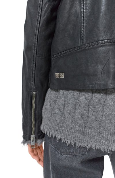 Кожаная куртка KSUBI черного цвета по цене 95650 руб., арт. 5000004726, фото 5 Кожаная куртка KSUBI, арт. 5000004726, фото 5