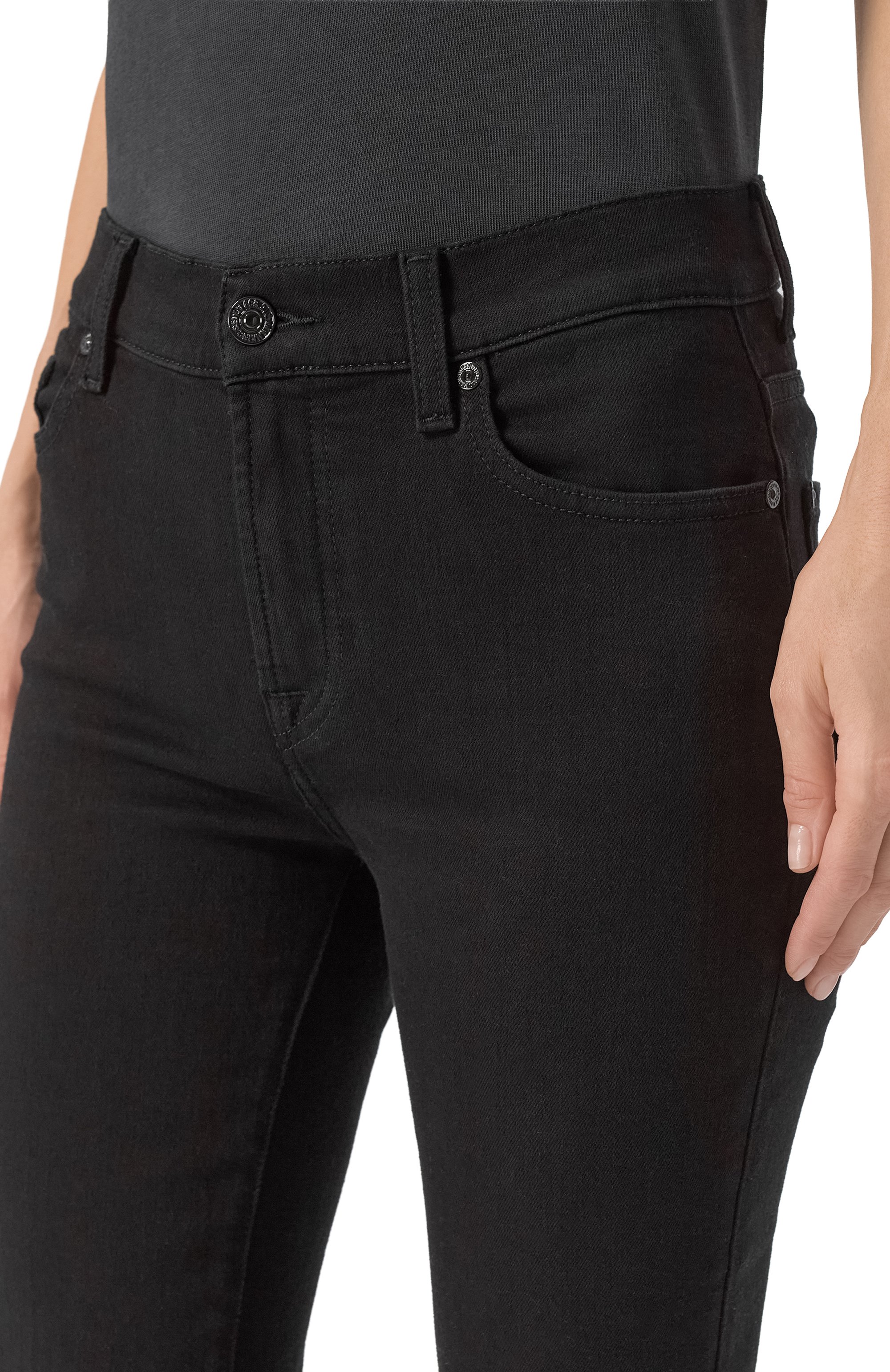 Джинсы 7 FOR ALL MANKIND черного цвета по цене 31550 руб., арт. 7U030U790N0, фото 5 Джинсы 7 FOR ALL MANKIND, арт. 7U030U790N0, фото 5