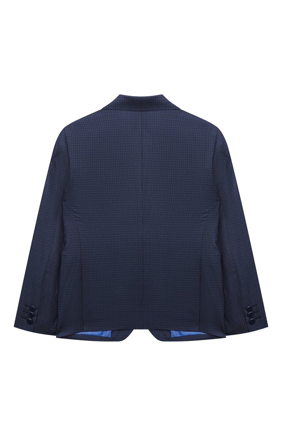 Шерстяной пиджак STEFANO RICCI JUNIOR синего цвета по цене 128500 руб., арт. Y1RF732000/C086HC, фото 2 Шерстяной пиджак STEFANO RICCI JUNIOR, арт. Y1RF732000/C086HC, фото 2