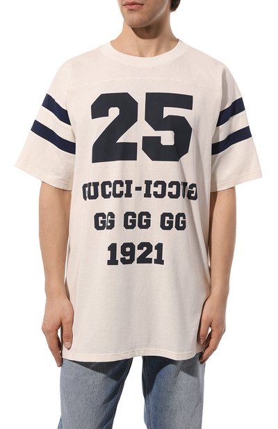 Хлопковая футболка GUCCI, арт. 655459 XJDOY, фото 3