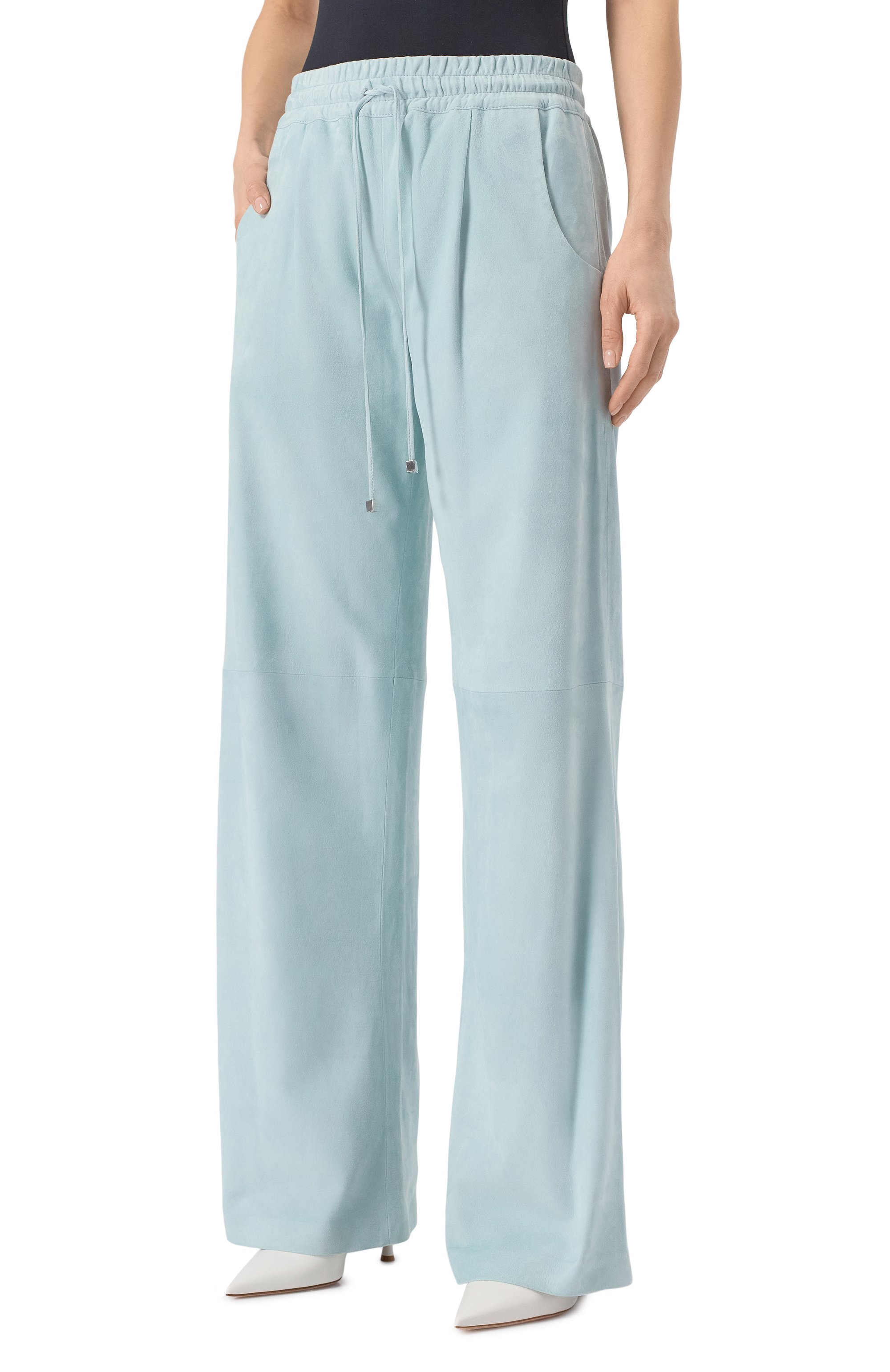 Замшевые брюки KITON, арт. D59172K0918F03, фото 3