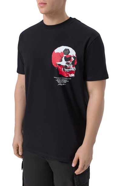 Хлопковая футболка PHILIPP PLEIN, арт. SAFC MTK8703 PJY002N, фото 3