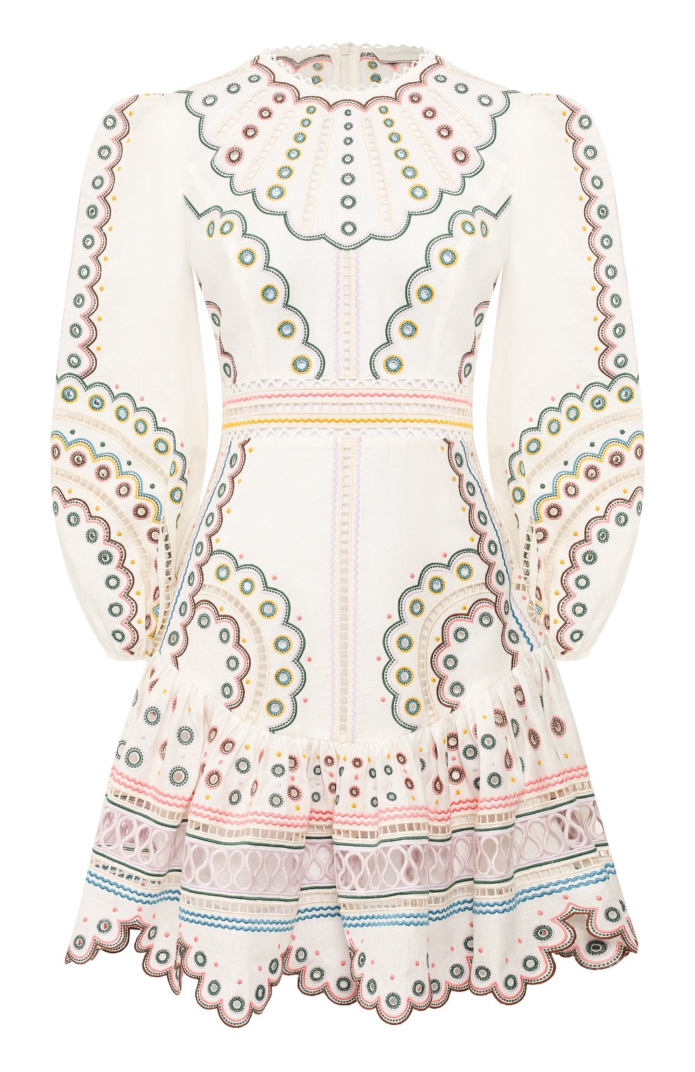 Платье из смеси льна и хлопка ZIMMERMANN, арт. 7282DPEG, фото 1