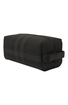Мужской несессер BURBERRY темно-серого цвета, арт. 8070279 | Фото 2 (Размер: small; Материал: Экокожа)
