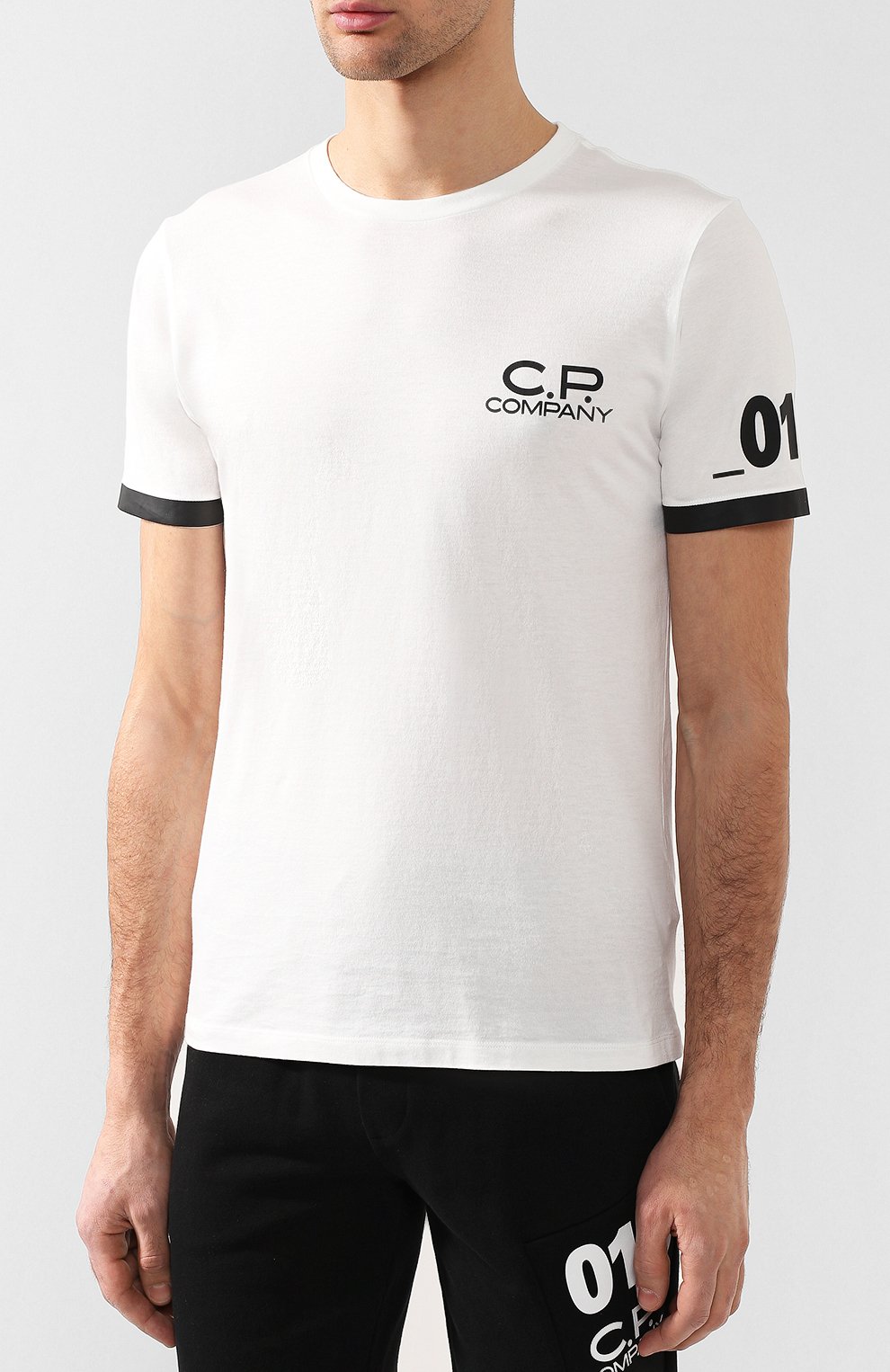 Хлопковая футболка  C.P. COMPANY, арт. 06CMTS182A-005100W, фото 3