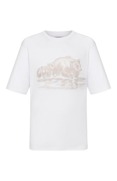 Мужская хлопковая футболка STEFANO RICCI, арт. MNH6205350/LUXT