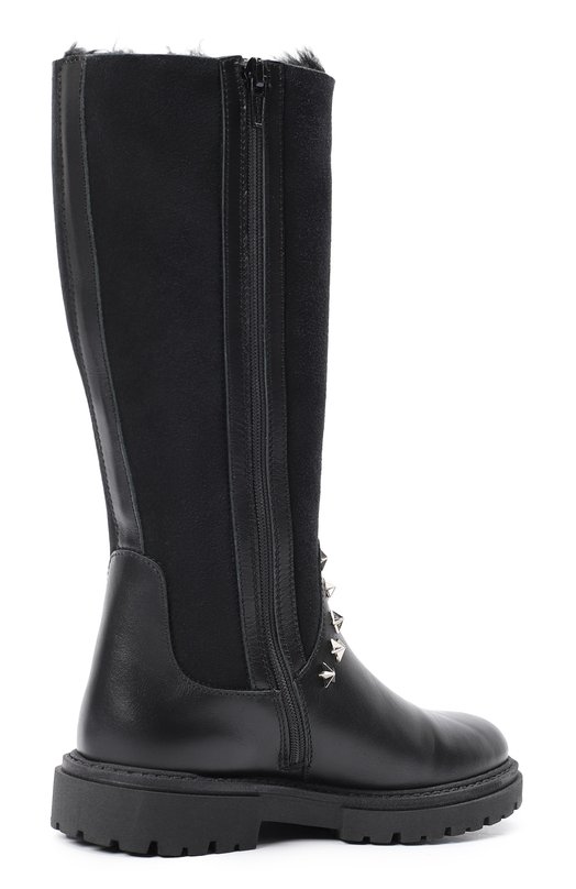 Кожаные сапоги Philipp Plein Чёрный, фото 3